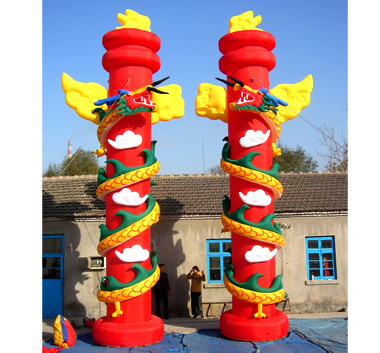 桂林双龙灯笼柱